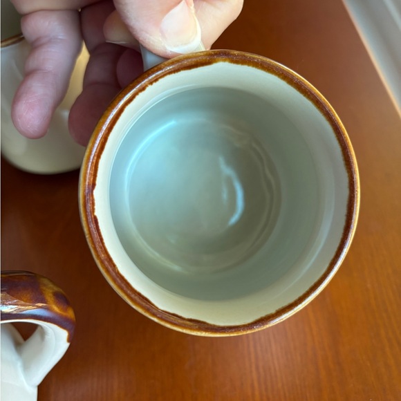 Vintage Casualstone - Set of 4 Coffee Mugs  in Korea Floral Pattern Cups 1970s - Picture 8 of 8